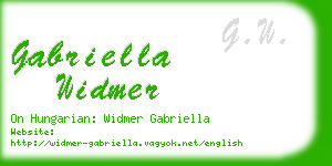 gabriella widmer business card